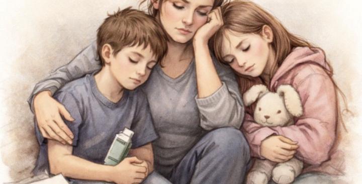 Aidons une maman malade seule avec ses enfants